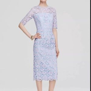 Shoshanna Midnight lavender lace dress